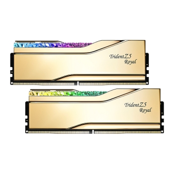 Preview: 32GB G.Skill DIMM 7200 (2x 16 GB) Dual-Kit (gold. F5-7200J3445G16GX2-TR5G. Trident Z5 Royal. INTEL XMP)