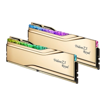 Preview: 32GB G.Skill DIMM 7200 (2x 16 GB) Dual-Kit (gold. F5-7200J3445G16GX2-TR5G. Trident Z5 Royal. INTEL XMP)