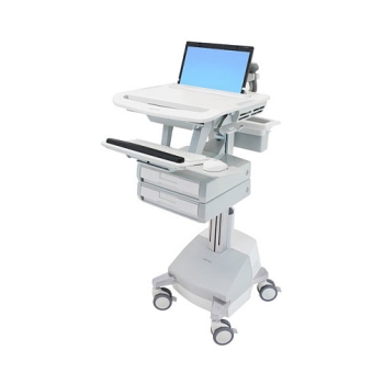 ERGOTRON StyleView Laptop-Wagen SLA-Antrieb 2 Schublade 1x2 EU bis 43.9cm 17.3Zoll 10kg. Anhebung 51cm 66Ah Power System 2x33Ah 12V
