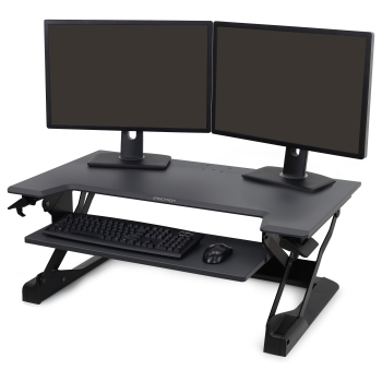 ERGOTRON WorkFit-TL Sitz-Steh-Schreibtisch-Arbeitsplatz schwarz max. Belastung 18kg.