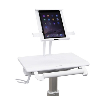 Preview: ERGOTRON StyleView Tablet-Wagen SV10 fuer Tablets bis 30.5cm 12Zoll bis 38cm hoehenverstellbar fuer sitzende und stehende Nutzung