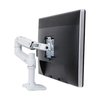 Preview: ERGOTRON LX LCD Arm fuer Tischmontage weiss bis 81cm 32Zoll Display anheben bis 33cm 2.3-11.3kg belastbar VESA 75x75 100x100mm