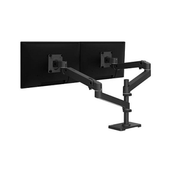 Preview: Tischhalterung für 2 Monitore übereinander je bis zu 24 Zoll. 1.8-10 kg. Constant Force Bewegungstechnologie. 10 Jahre Garantie