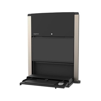 CareFit 24-inch Sit-Stand Enclosure. Matte Black