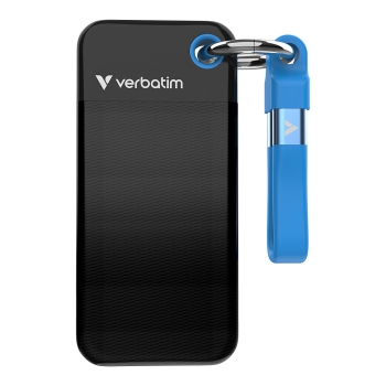 2TB Verbatim Pocket USB 3.2 Typ-C schwarz-blau