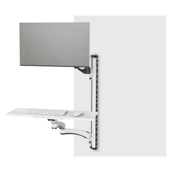 Preview: Digitus Arbeitsplatz (Monitor. Tastatur. Maus) Wandmontage. Befestigung/Montage (wei/schwarz)