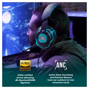 Preview: JBL Quantum One Wired Over-Ear-Gaming-Headset. Schwarz