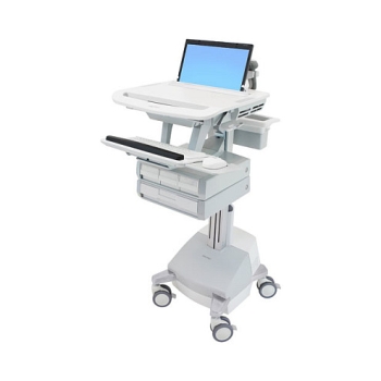 ERGOTRON StyleView Laptop-Wagen SLA-Antrieb 4 Schublade 3x1+1 bis 43.9cm 17.3Zoll 9.5kg.Anhebung 51cm 66Ah Power System 2x33Ah 12V