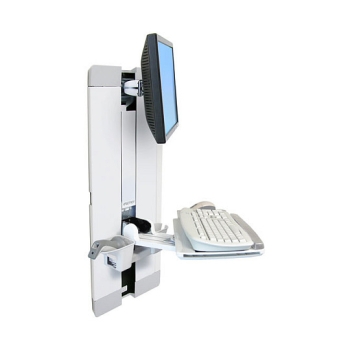 ERGOTRON StyleView Vertical Lift weiss herausziehbare Tastatur Mausablage+Scannerhalterung Display bis 61cm 24Zoll