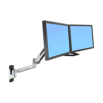 Preview: ERGOTRON LX HD Sit-Stand Wall Mount LCD Arm max 13.6kg. anheben 51cm neigen 80 Grad schwenken 360 Grad drehen 90 Grad
