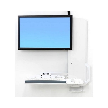 ERGOTRON StyleView Sit-Stand VL High Traffic Areas Ergotron weiss bis 24Zoll VESA 100x100 + 75x75 mm max.13.6kg. Anhebung 46cm