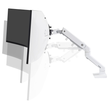 Preview: HX DESK MONITOR ARM WITH HD PIVOT WHITE