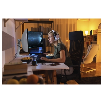 Preview: HX DESK MONITOR ARM WITH HD PIVOT WHITE