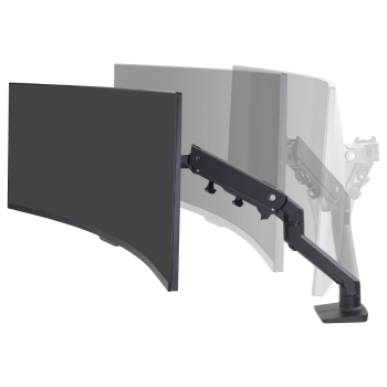 Preview: HX DESK MONITOR ARM WITH HD PIVOT MATTE BLACK