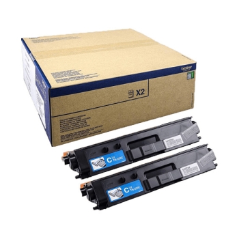 Brother Toner TN-329CTWIN Doppelpack Cyan (12000 Seiten)