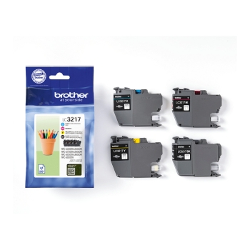 Preview: Brother LC3217 Value Pack - 4er-Pack - Schwarz. Gelb. Cyan. Magenta