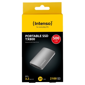 Preview: 500GB Intenso TX800 (anthrazit. USB-A 3.2 Gen 2x2 (20 Gbit/s))