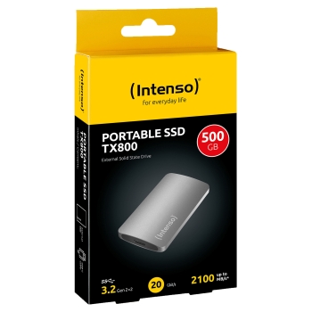 Preview: 500GB Intenso TX800 (anthrazit. USB-A 3.2 Gen 2x2 (20 Gbit/s))