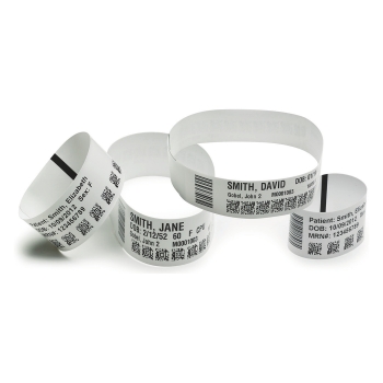 Zebra Wristband Z-Band Ultrasoft Synthetic 175/roll Plain