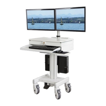 Preview: ROLINE Mobile PC-/LCD-Arbeitsstation. hhenverstellbar. bis 26 kg