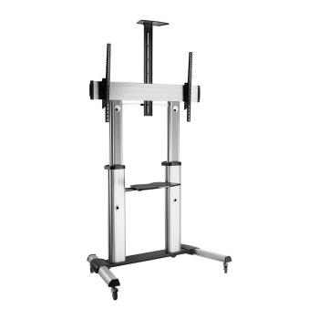 ROLINE LCD-/TV-Rollstnder. 60-100 Zoll. bis 100kg. silberfarben