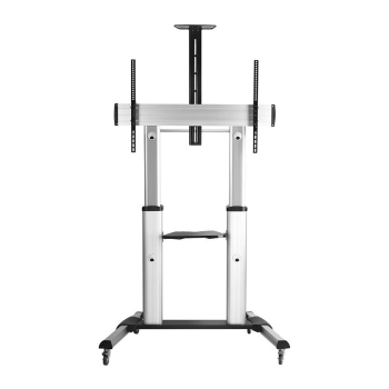 Preview: ROLINE LCD-/TV-Rollstnder. 60-100 Zoll. bis 100kg. silberfarben