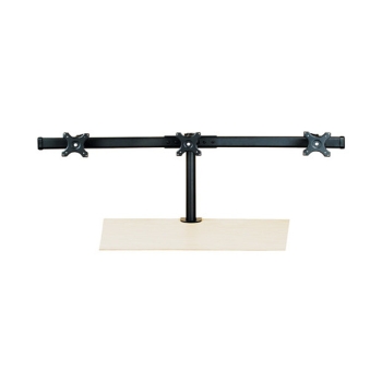 VALUE LCD-Triple-Arm Trgerstange. schwarz. Tischmontage. bis 3x 8 kg