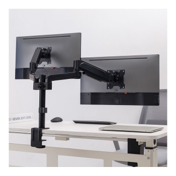 Preview: VALUE Dual LCD-Arm Trgerstange. 4 Gelenke. Tischmontage. 17-32 Zoll. bis 2x 9 kg
