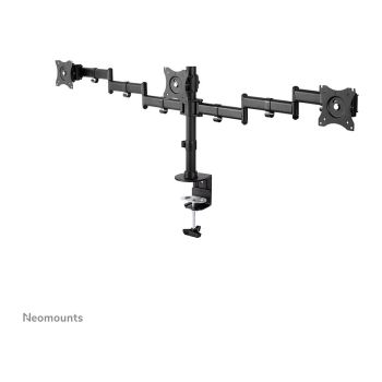 Preview: NEOMOUNTS SELECT Flat Screen Desk mount 10-27Zoll clamp/grommet 3 screens 24kg Black
