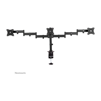 Preview: NEOMOUNTS SELECT Flat Screen Desk mount 10-27Zoll clamp/grommet 3 screens 24kg Black