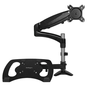 Preview: STARTECH.COM Monitorarm - Laptopstnder - One-Touch Hhenverstellbar - Untersttzt einen Monitor bis zu 27 Zoll und ein Laptop