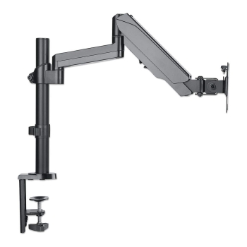 Preview: MANHATTAN Tischhalterung mit Gasdruckfeder und Kugelgelenk am Halterungsarm fuer Monitore von 48.18-81.28cm 17Z - 32Z und bis 8kg