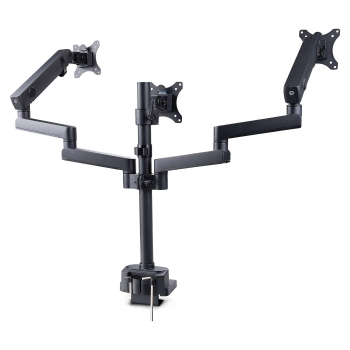 Preview: StarTech.com Monitortischhalterung. 3x 27 in Monitore. VESA 75x75/100x100 - Befestigungskit - einstellbarer Arm - für 3 LCD-Anzeigen