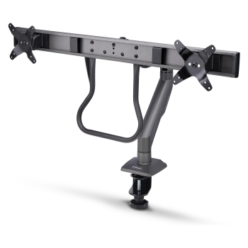 StarTech.com Desk Mount Dual Monitor Arm w/ Crossbar. Up To 27 in Displays - Befestigungskit - artikulierender. mechanischer Feder