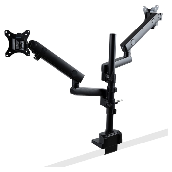 Preview: StarTech.com Dual Monitor Halter für Tischmontage - Flexible Monitorarm für 2x VESA Monitore bis zu 32 Zoll(8kg) - Vertikal Stapelbare Arme