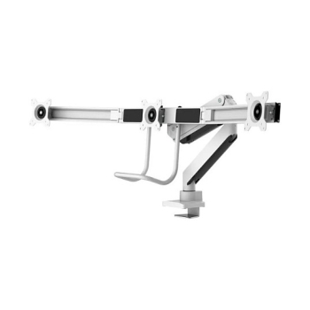 Preview: Neomounts NM-D775DX3 - Befestigungskit - Voll beweglich - fr 3 LCD-Anzeigen - Aluminium - wei - Bildschirmgre: 43.2-61 cm (17-24)