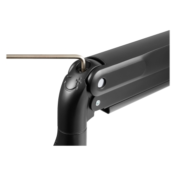 Preview: V7 Befestigungskit (Gelenkarm. 2 VESA-Platten. Klammerbasis) - für 2 LCD-Displays - hochbelastbar. Gasfeder - Kunststoff. Aluminium. Stahl