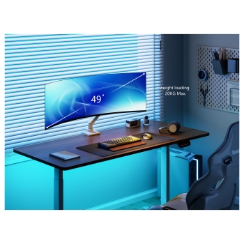 Preview: Equip Tischhalterung 17-49/1TFT 180° Gasfeder 20Kg weiß retail