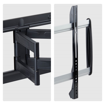 Preview: STARTECH.COM Ultraflache vollbewegliche TV-Wandhalterung fur Bildschirme bis 65 Zoll und 45 kg VESA 600x400 flaches Design