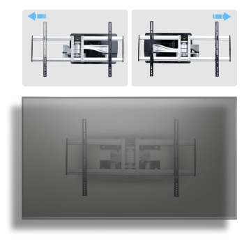 Preview: STARTECH.COM Robuste vollbewegliche TV-Wandhalterung fur Flachbildschirme bis 100 Zoll und 85 kg flaches Design TAA