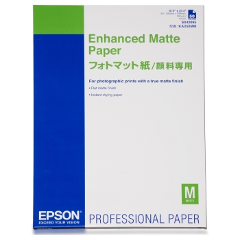 EPSON Enhanced matte Papier helle weiss inkjet 192g/m2 A2 50 Blatt 1er-Pack