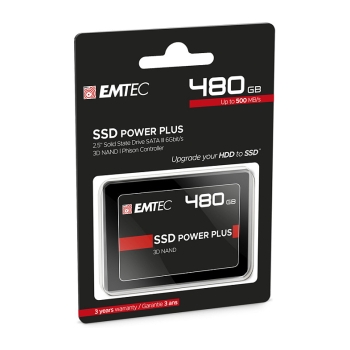 Preview: 2.5 480GB Emtec X150 Power Plus 3D NAND SATA SSD - 480 GB