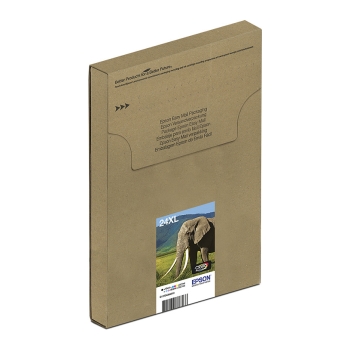 Preview: Epson Original Easy Mail Packing 24XL Elefant Druckerpatronen 6er Multipack BK/C/M/Y/LC/LM (C13T24384510)