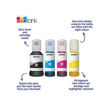 Preview: Epson Original EcoTank 113 Nachfülltinte - 4er Multipack