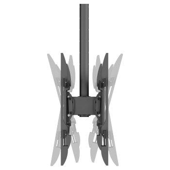 Preview: Equip Deckenhalterung 43-86/2TFT 50Kg Rücken->Rücken sw lite Retail