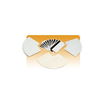 ZEBRA Plastikkarten 86x54mm 500St. weiss.PVC.10mil