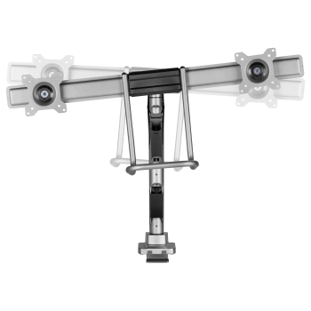 Preview: Equip Tischhalterung 17-32/2TFT 360° Gasfeder 9Kg silber lite Retail