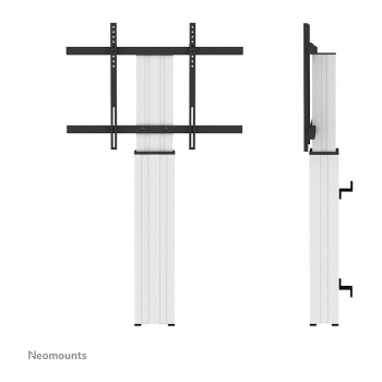 Preview: NEOMOUNTS TV/Monitor/LFD Elektrische Wandhalterung 106.7-254cm 42-100Zoll max130kg fixed Hhe 105-155cm silber Stand opti