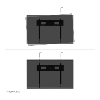 Preview: Neomounts LEVEL-750 WL35-750BL18 neigbare Wandhalterung