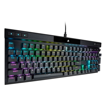 Preview: Corsair K70 RGB PRO - Kabelgebunden - USB - Optomechanischer Schlüsselschalter - AZERTY - RGB-LED - Schwarz FR